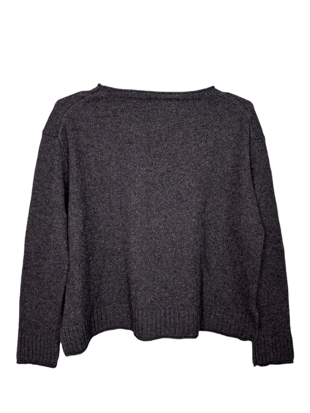 Pura Cashmere Grey Crewneck Sweater